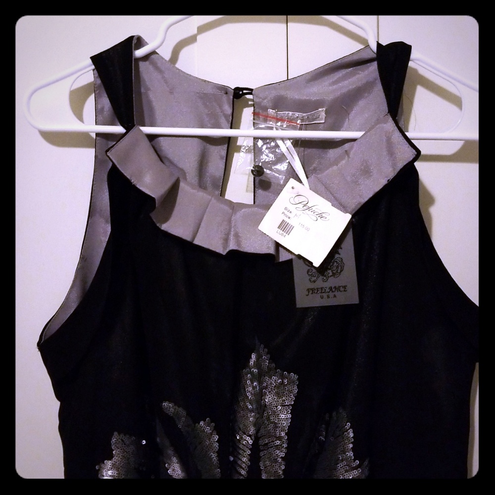 Black cocktail dress